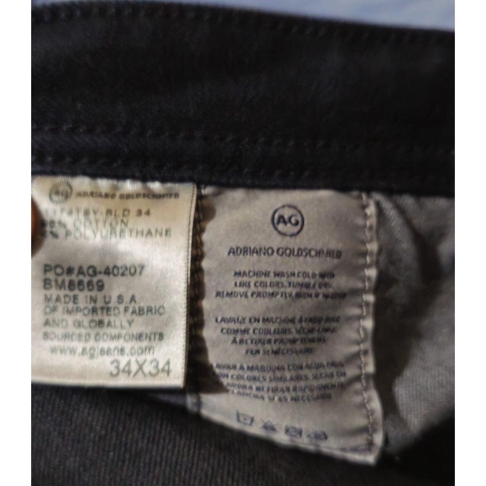 Adriano Goldschmied Jeans Men 34x34 Blue The Graduate Tailored Leg Denim 360 - Picture 4 of 9